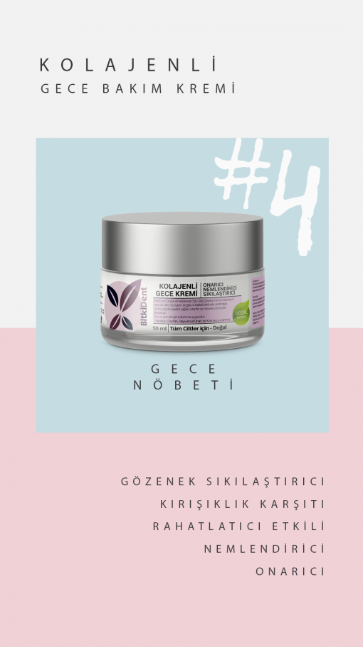 BitkiDent Kolajenli  Gece Kremi - Bitkisel ve Onarıcı Etkili - Görsel 2