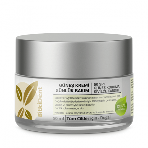 Bitkident Güneş Kremi 50 SPF - Yüz için Sivilce Karşıtı